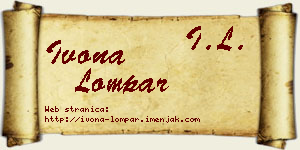 Ivona Lompar vizit kartica